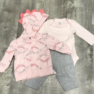 Carter’s dinosaur outfit set
